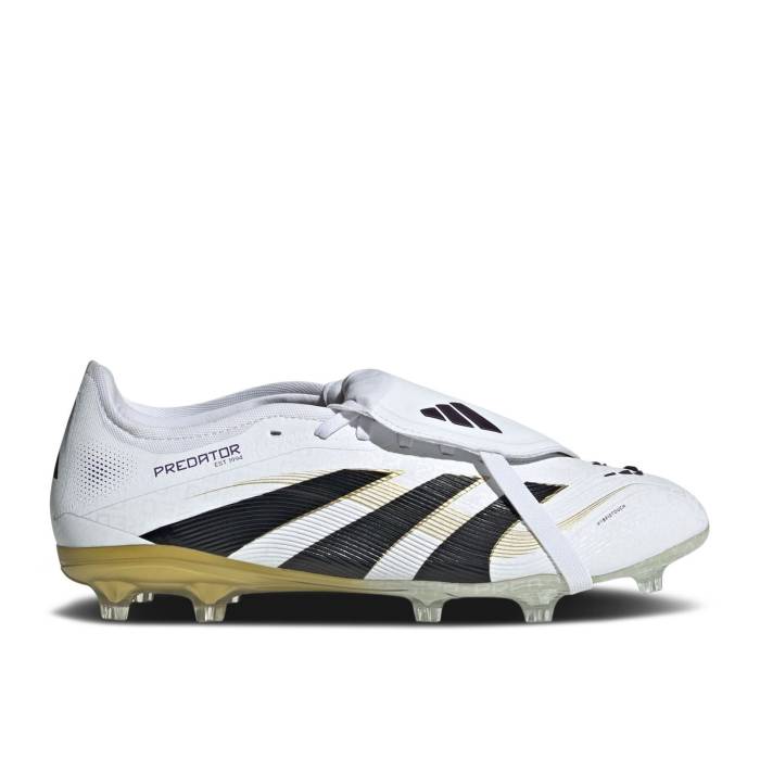 アディダス Adidas 【 Predator 24 Pro Foldover Tongue Fg \u0027Road To Glory Pack\u0027 Men Cloud White/Core Black/Gold Metallic 】 プレデター 労働者階級 メンズ 白いこと 白いこと 中核グループ 黒いこと 黒いこと ゴールド
