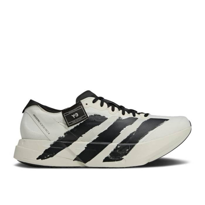 アディダス Adidas 【 Y-3 Adizero Adios Pro 4 \u0027Beige Orbit Grey\u0027 Men Beige/Orbit Grey/Black 】 アディゼロ アディオス 労働者階級 メンズ ベージュ 薄墨色 薄墨色 黒いこと 黒いこと