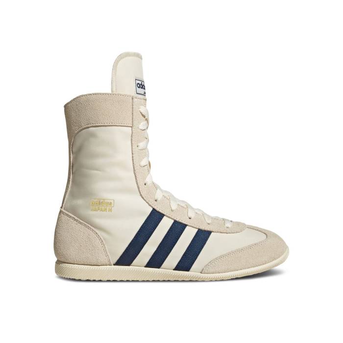 アディダス Adidas 【 Wmns Japan High \u0027Cream Dark Blue\u0027 Women Cream White/Dark Blue/Gold Metallic 】 御機嫌 レディース 皮膚軟化剤 白いこと 白いこと 青み 青色 ゴールド