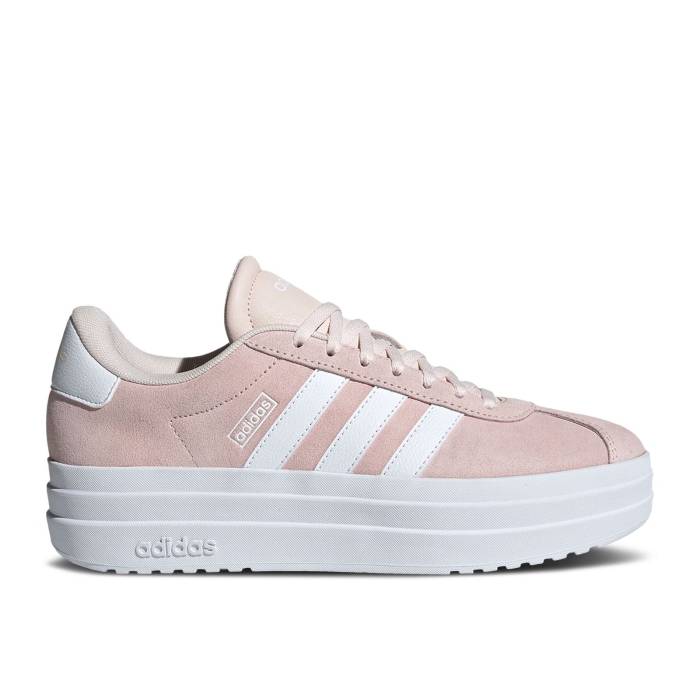 アディダス Adidas 【 Wmns Vl Court Bold \u0027Wonder Quartz\u0027 Women Wonder Quartz/Cloud White/Cloud White 】 厚地の外套 レディース 白いこと 白いこと