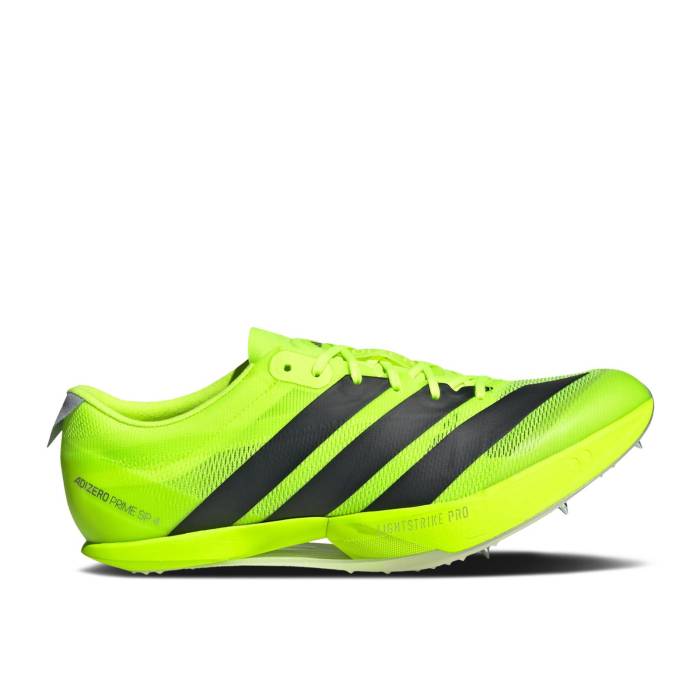 アディダス Adidas 【 Adizero Prime Sp 4 \u0027Lucid Lemon Black\u0027 Men Lucid Lemon/Core Black/Silver Metallic 】 アディゼロ メンズ 中核グループ 黒いこと 黒いこと Silver しろがね色・しろがね色