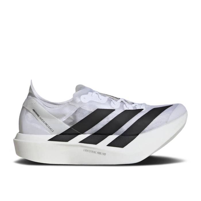 アディダス Adidas 【 Adizero Adios Pro Evo 2 \u0027White Black\u0027 Men White/Core Black/White 】 アディゼロ アディオス 労働者階級 メンズ 白いこと 白いこと 中核グループ 黒いこと 黒いこと