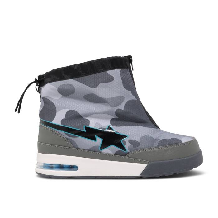 ベイプ Bape 【 Wmns Honeycomb Camo Zip Roadsta \u0027Grey\u0027 Women Grey 】 合鴨柄 レディース 薄墨色 薄墨色