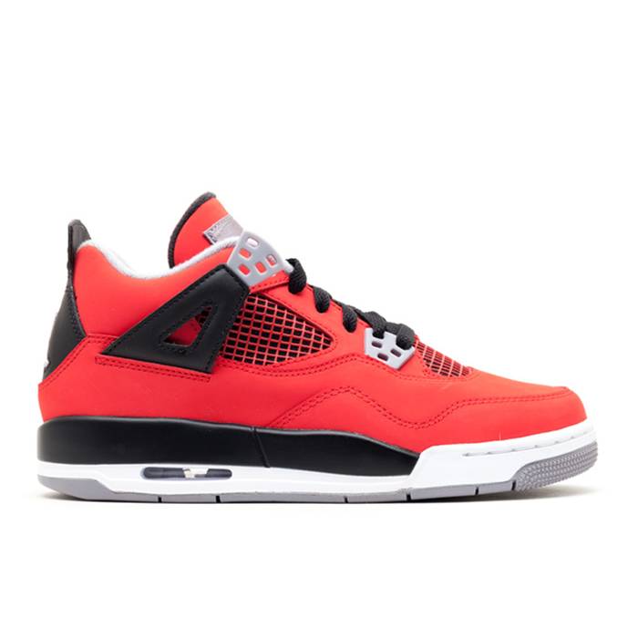 ナイキ エアジョーダン Air Jordan 【 Jordan 4 Retro ガウス \u0027Toro Bravo\u0027 2013 Youth Fire Red/White/Black/Cement Grey 】 レトロ お坊っちゃん キッズ 火の手 Red 赤・赤いこと 白いこと 白いこと 黒いこと 黒いこと 薄墨色・シメント