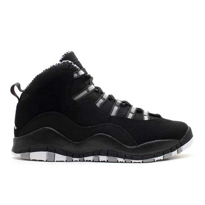 ナイキ エアジョーダン Air Jordan 【 Jordan 10 Retro ガウス \u0027Stealth\u0027 Youth Black/White-Stealth 】 レトロ お坊っちゃん キッズ 黒いこと 黒いこと