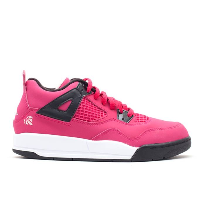 ナイキ エアジョーダン Air Jordan 【 Jordan 4 Retro Ps \u0027Voltage Cherry\u0027 Youth Voltage Cherry/White/Black 】 レトロ お坊っちゃん キッズ 白いこと 白いこと 黒いこと 黒いこと