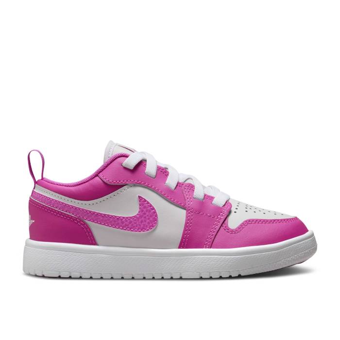 ナイキ エアジョーダン Air Jordan 【 Jordan 1 Low Alt Ps \u0027Fire Pink\u0027 Youth Fire Pink/White/Iris Whisper 】 お坊っちゃん キッズ 火の手 pink さくら色 白いこと 白いこと