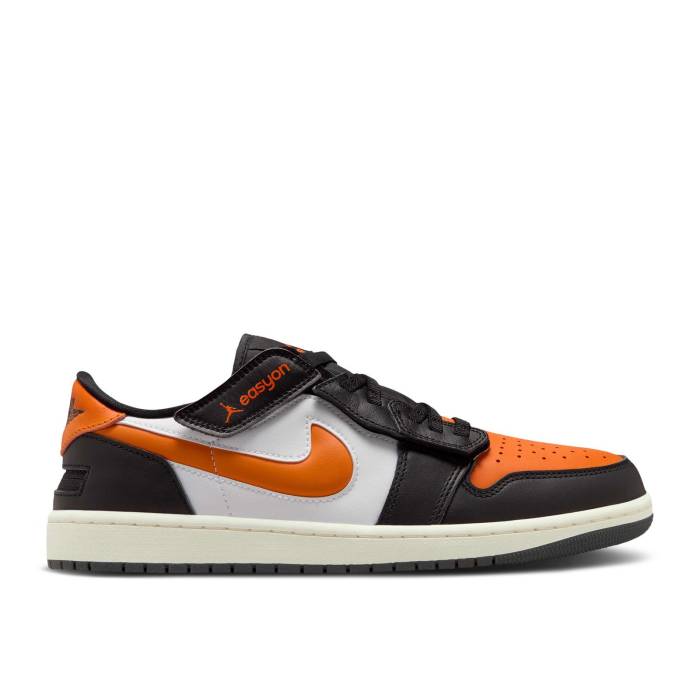 ナイキ エアジョーダン Air Jordan 【 Jordan 1 Low Flyease \u0027Shattered Backboard\u0027 Men Black/White/Sail/Starfish 】 メンズ 黒いこと 黒いこと 白いこと 白いこと