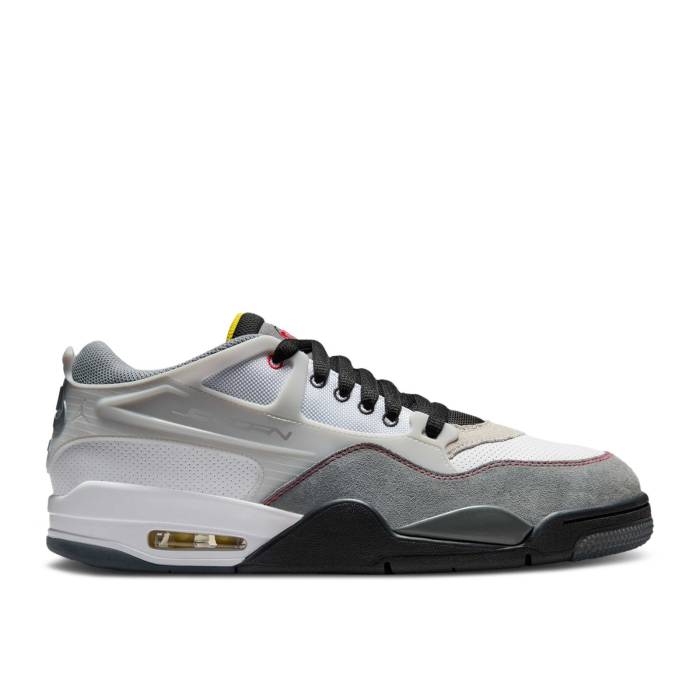 ナイキ エアジョーダン Air Jordan 【 Jordan 4 Rm Premium Motorsports Men White/Black/Smoke Grey/Fire Red 】 Premium プレミアム メンズ 白色 ホワイト 黒色 ブラック 灰色 グレー ファイア Red 赤・レッド
