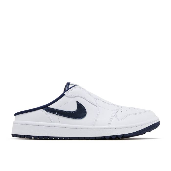 ナイキ エアジョーダン Air Jordan 【 Jordan 1 Mule Golf \u0027White Midnight Navy\u0027 Men White/Midnight Navy 】 golf ゴルフ メンズ 白いこと 白いこと 紺色 米国海軍