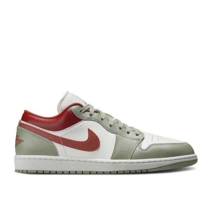 ナイキ エアジョーダン Air Jordan 【 Jordan 1 Low \u0027Jade Horizon\u0027 Men Sail/Jade Horizon/Pure Platinum/Summit White/Redstone 】 メンズ 翡翆・ジェード 純然たる Platinum プラチナム 白いこと 白いこと
