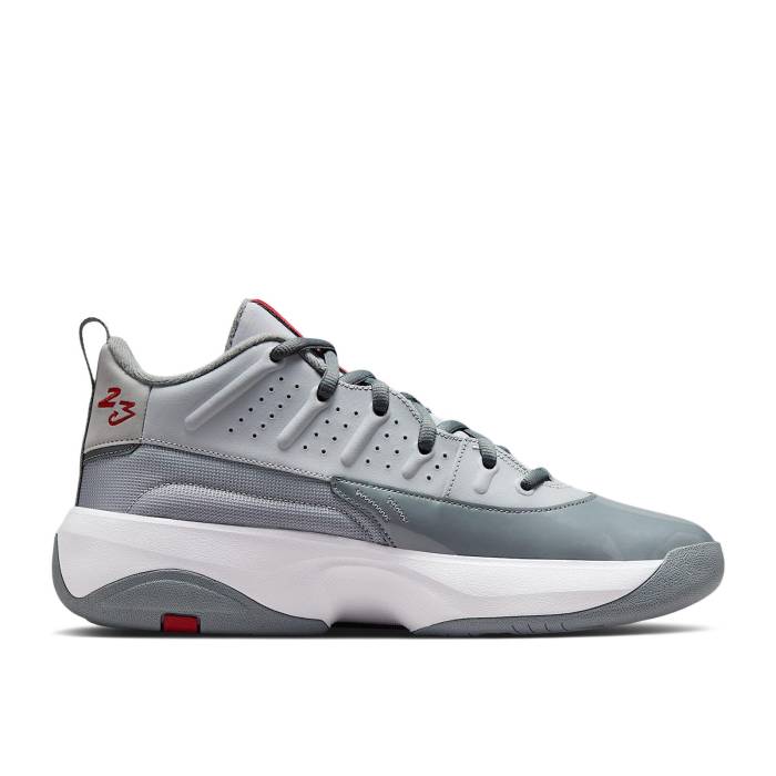ナイキ エアジョーダン Air Jordan 【 Jordan Max Aura 7 Wolf Grey Men Wolf Grey/Cool Grey/White/Varsity Red 】 マックス オーラ メンズ 灰色 グレー クール 白色 ホワイト Red 赤・レッド