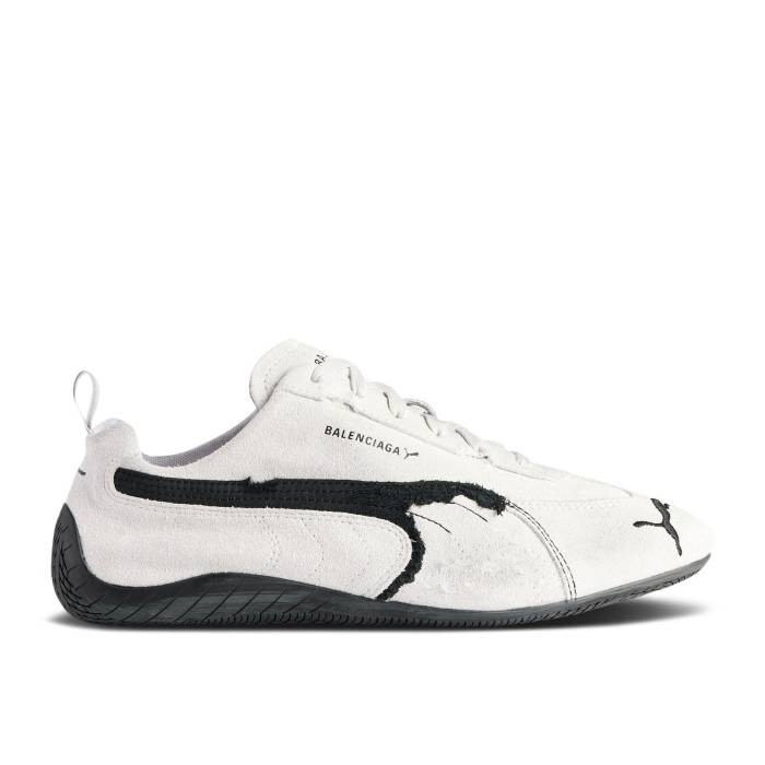 バレンシアガ Balenciaga 【 X Speedcat Suede \u0027White Black\u0027 Men White/Black 】 スエード・スウェード メンズ 白いこと 白いこと 黒いこと 黒いこと