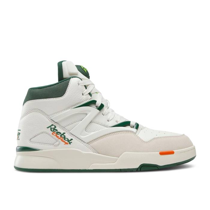 リーボック Reebok 【 Pump Omni Zone 2 \u0027French Open\u0027 Men Chalk/Dark Green/Paper White 】 揚水機 オムニ zone 地方 メンズ green 緑・緑であること 白いこと 白いこと