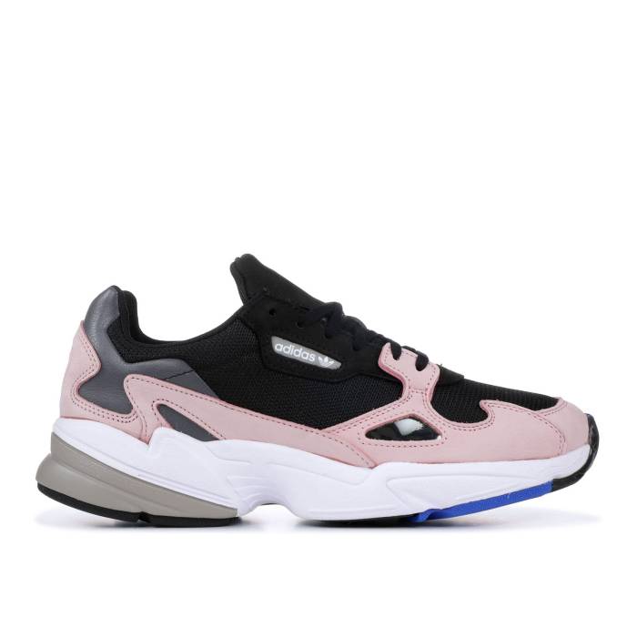 アディダス Adidas 【 Wmns Falcon Black Pink Women Core Black/Light Granite/Pink 】 レディース コア 黒色 ブラック pink ピンク