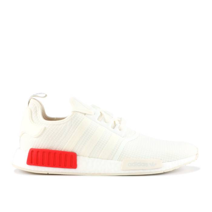 アディダス Adidas 【 Nmd_R1 'Ripstop' Men Off White/Off White/Lush Red 】 メンズ 白色 ホワイト Red 赤・レッド|スニケス