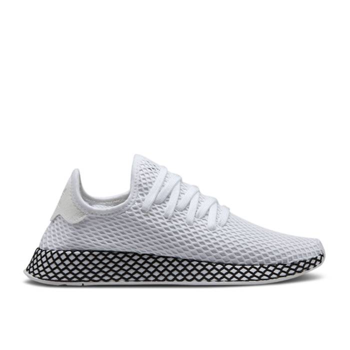 アディダス Adidas 【 Deerupt Runner 'White Black' Men Cloud White/Cloud White/Core Black 】 メンズ 白色 ホワイト コア 黒色 ブラック｜スニケス