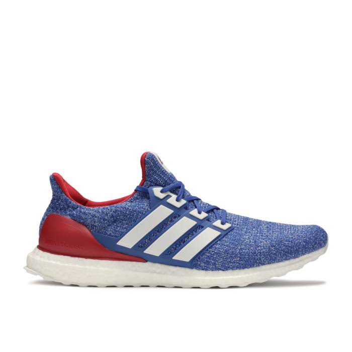 アディダス Adidas 【 Ultraboost 4.0 Usa Men Collegiate Royal/Footwear White/Power Red 】 メンズ 白色 ホワイト Power パワー Red 赤・レッド
