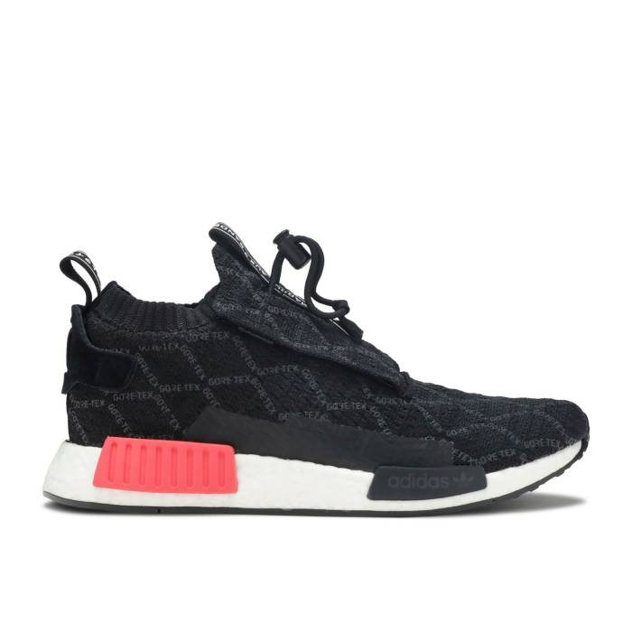 アディダス Adidas 【 Nmd_Ts1 Primeknit Gtx Core Black Men Core Black/Carbon/Shock Red 】 メンズ コア 黒色 ブラック カーボン ショック Red 赤・レッド