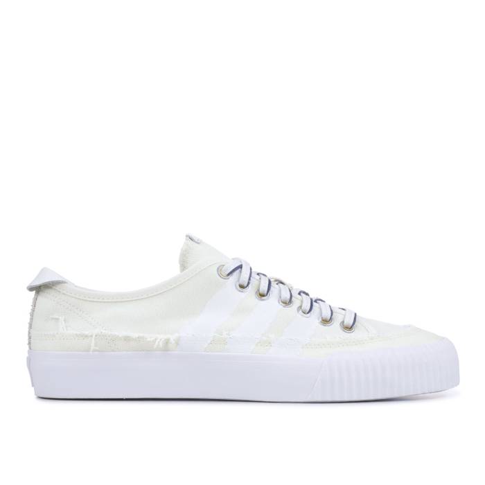 アディダス Adidas 【 Donald Glover X Nizza \u0027Blank Canvas\u0027 Men Off White/Cloud White/Customized 】 メンズ 白いこと 白いこと