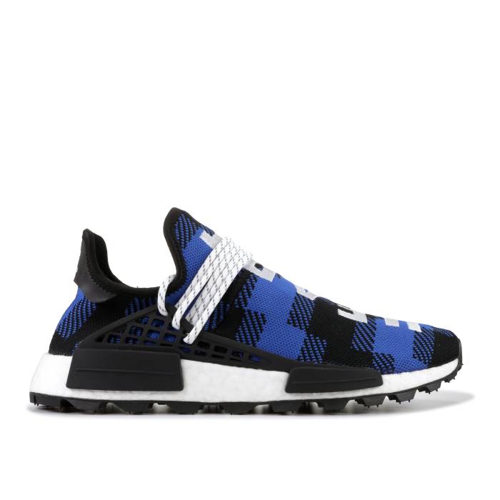 アディダス Adidas 【 Pharrell X Billionaire Boys Club X Nmd Human Race Trail \u0027Blue Plaid\u0027 Men Power Blue/Core Black/Cloud White 】 野球クラブ NMD メンズ Power 力強さ 青み 青色 中核グループ 黒いこと 黒いこと 白いこと 白いこと