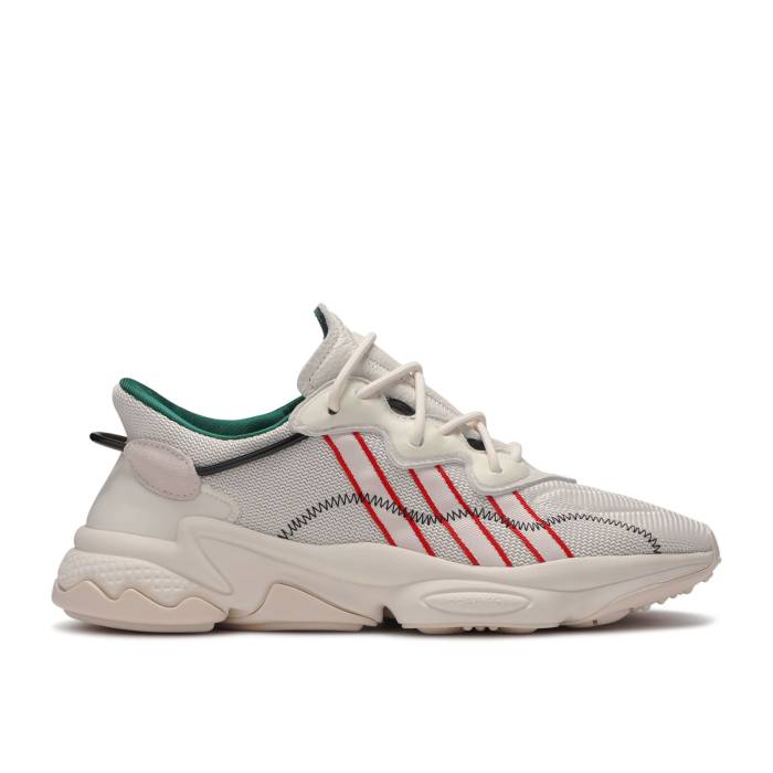 アディダス Adidas 【 Pusha T X Ozweego 'Crystal White' Men Crystal White/Red 】 メンズ 白色 ホワイト Red 赤・レッド|スニケス