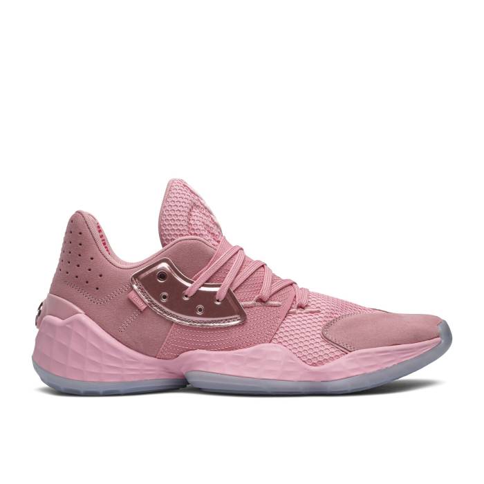アディダス Adidas 【 Harden Vol. 4 \u0027Pink Lemonade\u0027 Men Light Pink/Glow Blue/Gold Metallic 】 ハーデン メンズ pink サクラ色 青み 青色 ゴールド