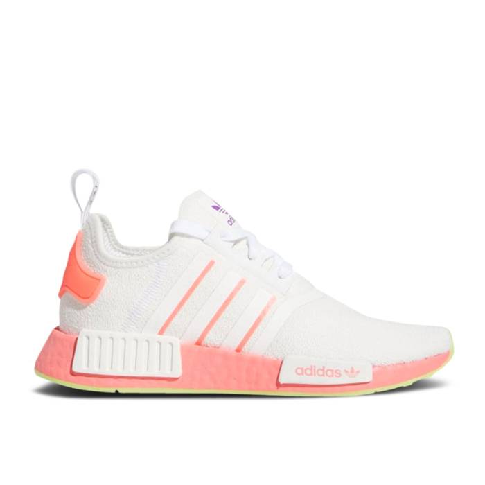 アディダス Adidas 【 Wmns Nmd_R1 'White Signal Pink' Women Cloud White/Semi Flash Red/Signal Pink 】 レディース 白色 ホワイト Red 赤・レッド pink ピンク｜スニケス