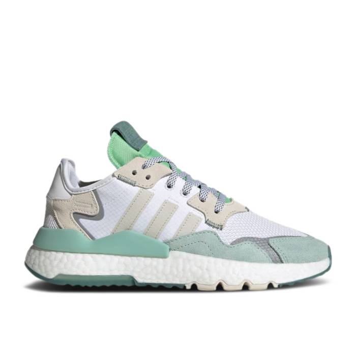アディダス Adidas 【 Wmns Nite Jogger 'White Aluminum' Women Cloud White/ Aluminium/Aluminium 】 ジョガーパンツ レディース 白色 ホワイト|スニケス