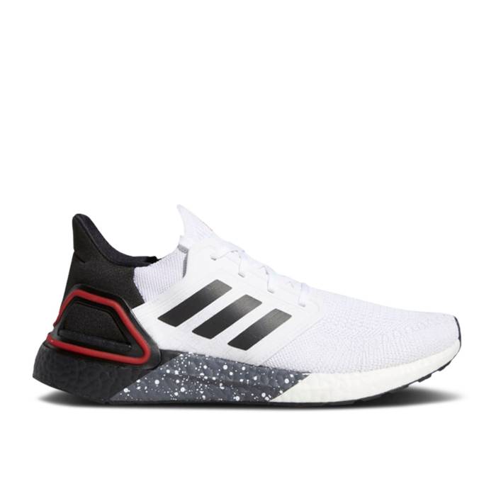 アディダス Adidas 【 Ultraboost 20 White Scarlet Men Cloud White/Core Black/Scarlet 】 メンズ 白色 ホワイト コア 黒色 ブラック
