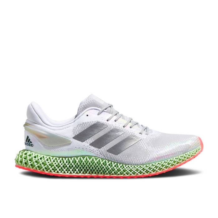 アディダス Adidas 【 4D Run 1.0 White Signature Pink Men White/Silver/Signature Pink 】 ラン メンズ 白色 ホワイト Silver 銀色・シルバー pink ピンク