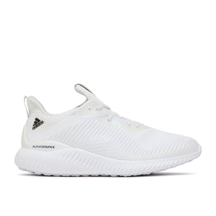 アディダス Adidas 【 Alphabounce 1 \u0027White\u0027 Men Footwear White/Footwear White/Core Black 】 メンズ 白いこと 白いこと 中核グループ 黒いこと 黒いこと