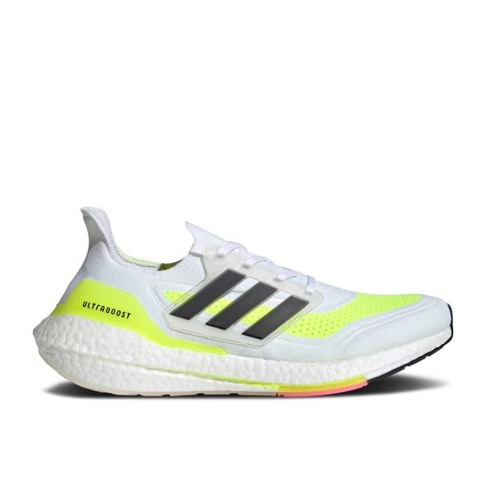 アディダス Adidas 【 Ultraboost 21 \u0027White Solar Yellow\u0027 Men Cloud White/Core Black/Solar Yellow 】 メンズ 白いこと 白いこと 中核グループ 黒いこと 黒いこと yellow 黄味がかった・黄色