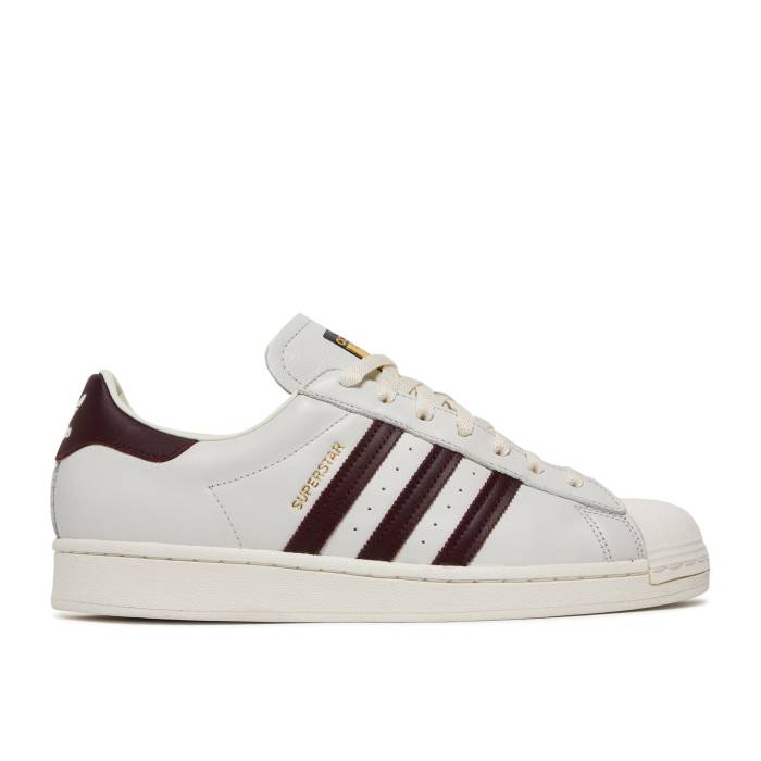 アディダス Adidas 【 Superstar 'Off White Maroon' Men Off White/Maroon/Off White 】 Superstar スーパースター 白色 ホワイト メンズ 白色 ホワイト マルーン
