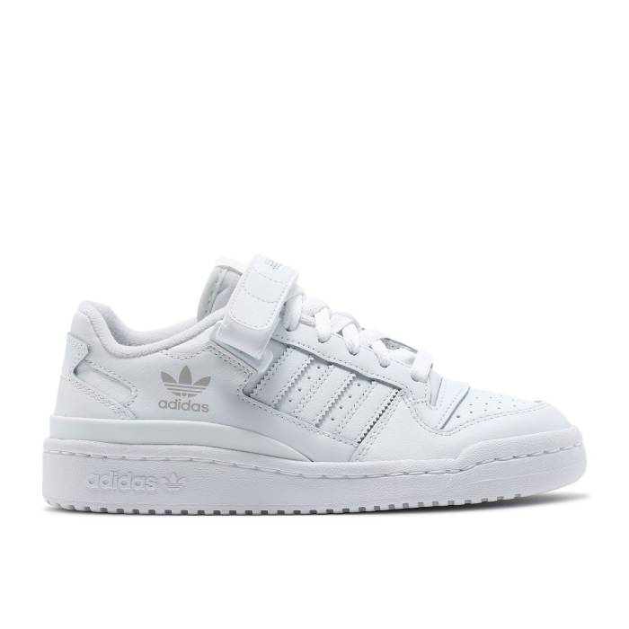 アディダス Adidas 【 Forum Low J \u0027Triple White\u0027 Youth Cloud White/Cloud White/Cloud White 】 討論会 御坊っちゃん キッズ 白いこと 白いこと
