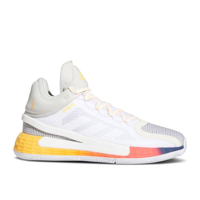 アディダス Adidas 【 D Rose 11 \u0027White Gold Tech Indigo\u0027 Men Cloud White/Solar Gold/Tech Indigo 】 Rose サクラ色 ゴールド テック メンズ 白いこと 白いこと ゴールド テック 藍色・インディゴ
