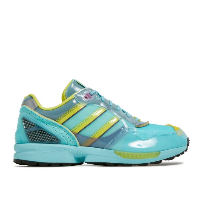 アディダス Adidas 【 Zx 6000 Inside Out Xz 0006 Pack - Aqua Men Clear Aqua/Shock Yellow 】 メンズ アクア ショック yellow 黄色・イエロー