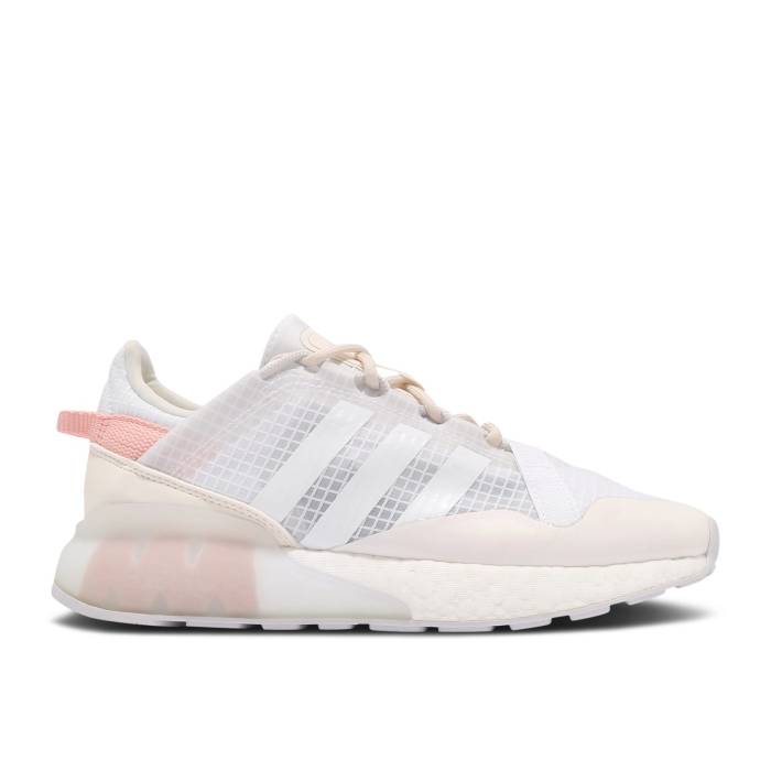 アディダス Adidas 【 Wmns Zx 2K Boost Pure \u0027White Blush\u0027 Women Core White/Grey One/Chalk White 】 ブースト 純一無雑 レディース 中核グループ 白いこと 白いこと 薄墨色 薄墨色