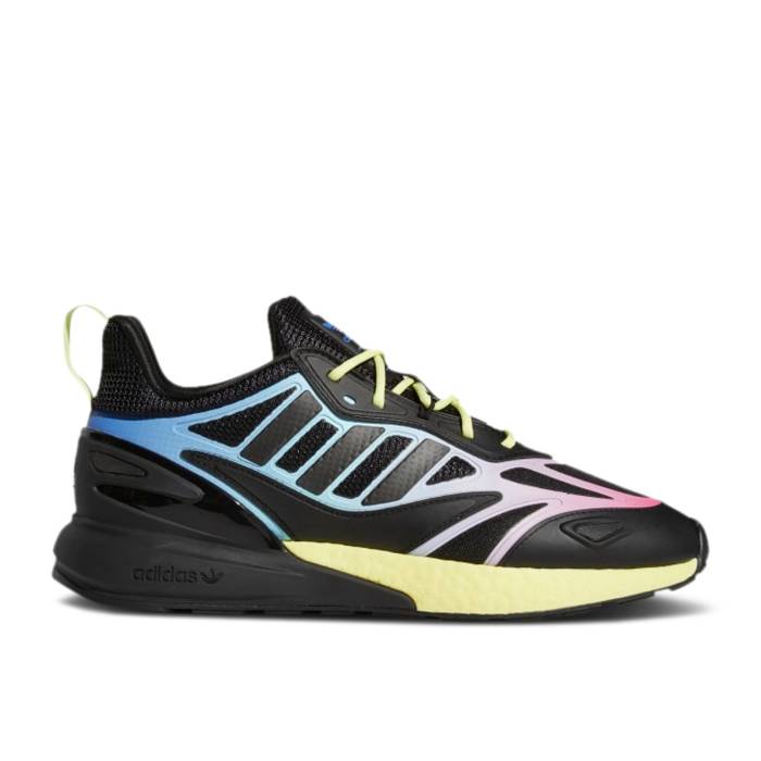 アディダス Adidas 【 Zx 2K Boost 2.0 \u0027Black Multi Gradient\u0027 Men Core Black/Pulse Yellow/Sonic Ink 】 ブースト メンズ 中核グループ 黒いこと 黒いこと yellow 黄味がかった・黄色