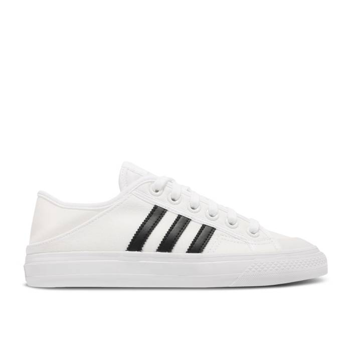 アディダス Adidas 【 Collapsible Nizza Low White Black Men Cloud White/Core Black/Cloud White 】 メンズ 白色 ホワイト コア 黒色 ブラック