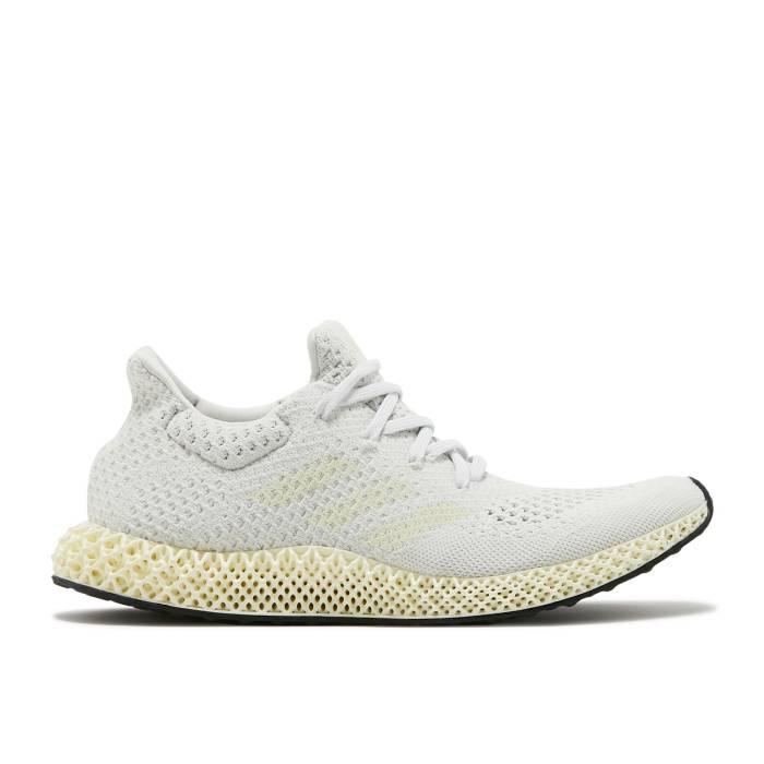 アディダス Adidas 【 Futurecraft 4D Crystal White Men Crystal White/Chalk White/Core Black 】 メンズ 白色 ホワイト コア 黒色 ブラック