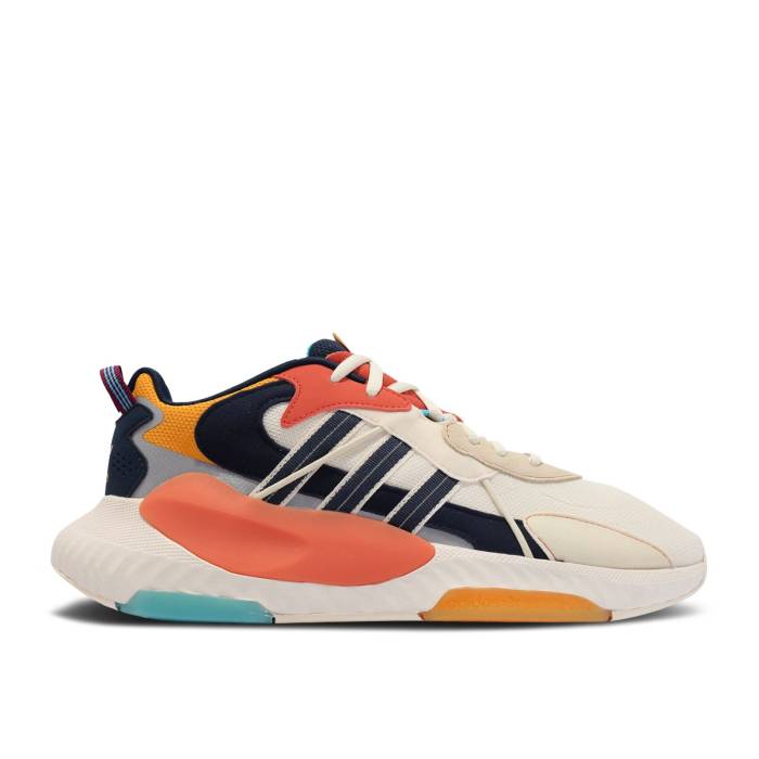 アディダス Adidas 【 Hi-Tail \u0027Chalk White\u0027 Men Chalk White/Cream Navy 】 メンズ 白いこと 白いこと 皮膚軟化剤 紺色 米国海軍