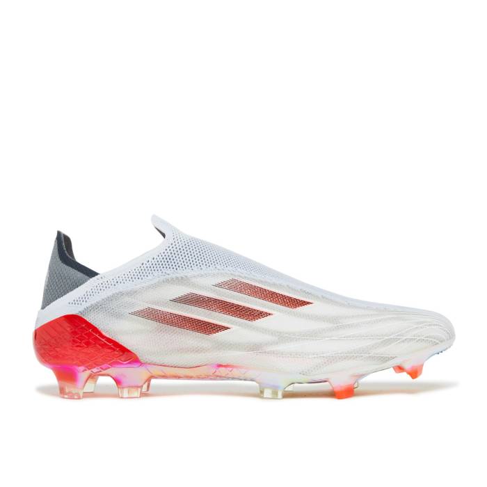 アディダス Adidas 【 X Speedflow+ Fg White Solar Red Men Cloud White/Iron Metallic/Solar Red 】 メンズ 白色 ホワイト Red 赤・レッド