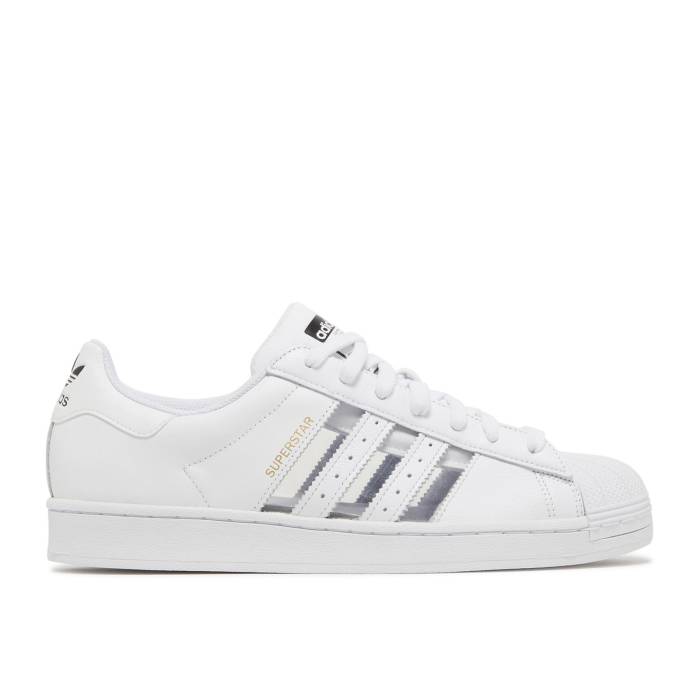 アディダス Adidas 【 Superstar \u0027White Transparent\u0027 Men Cloud White/Supplier Colour/Core Black 】 Superstar はやりっ児 メンズ 白いこと 白いこと 中核グループ 黒いこと 黒いこと