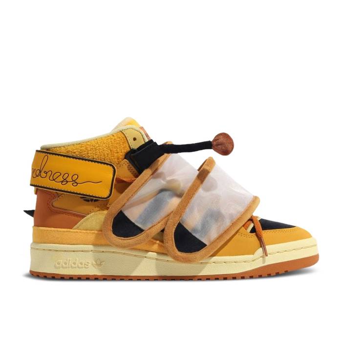 アディダス Adidas 【 Melting Sadness X Forum Exhibit Mid \u0027Babo\u0027 Men Yellow/Core Black/Sand 】 討論会 ミッド メンズ yellow 黄味がかった・黄色 中核グループ 黒いこと 黒いこと 砂色・沙子