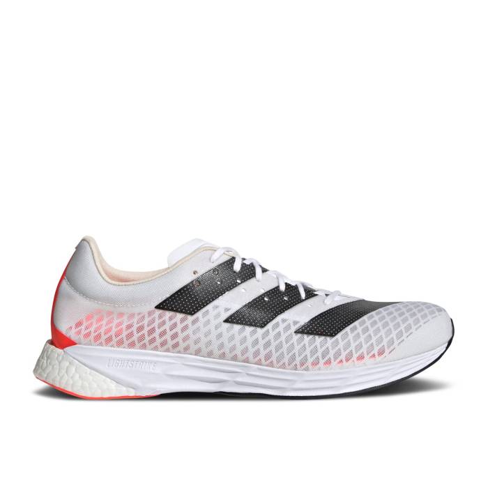 アディダス Adidas 【 Adizero Pro 'White Solar Red' Men Cloud White/Core Black/Solar Red 】 アディゼロ プロ メンズ 白色 ホワイト コア 黒色 ブラック Red 赤・レッド
