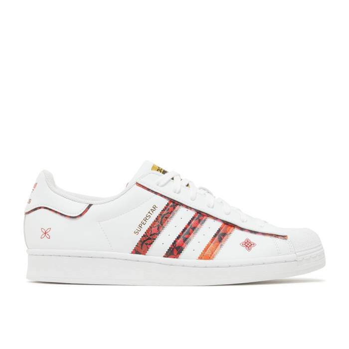 アディダス Adidas 【 Superstar \u0027Chinese New Year\u0027 Men Cloud White/Cloud White/Gold Metallic 】 Superstar はやりっ子 メンズ 白いこと 白いこと ゴールド