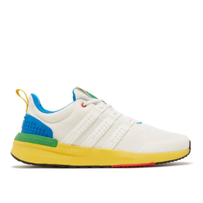 アディダス Adidas 【 Lego X Racer Tr21 \u0027White Eqt Yellow\u0027 Men Core White/Core White/Eqt Yellow 】 メンズ 中核グループ 白いこと 白いこと yellow 黄味がかった・黄色