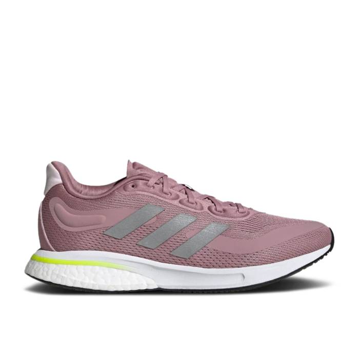 アディダス Adidas 【 Wmns Supernova \u0027Magic Mauve Solar Yellow\u0027 Women Magic Mauve/Silver Metallic/Solar Yellow 】 スーパーノバ・ノヴァ レディース 神通力 Silver しろがね色・しろがね色 yellow 黄味がかった・黄色