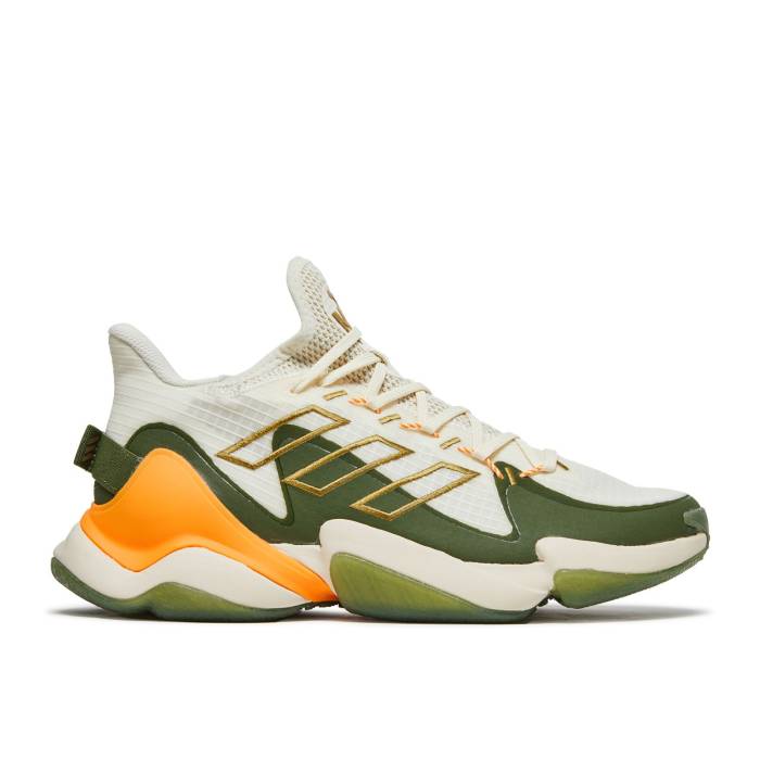 アディダス Adidas 【 Mahomes 1 Impact Flx 'Khaki Green' Men Chalk White/Khaki/Wild Pink 】 インパクト メンズ 白色 ホワイト カーキ wild ワイルド pink ピンク